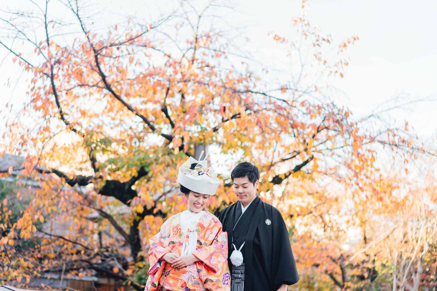 京都での和装前撮り撮影