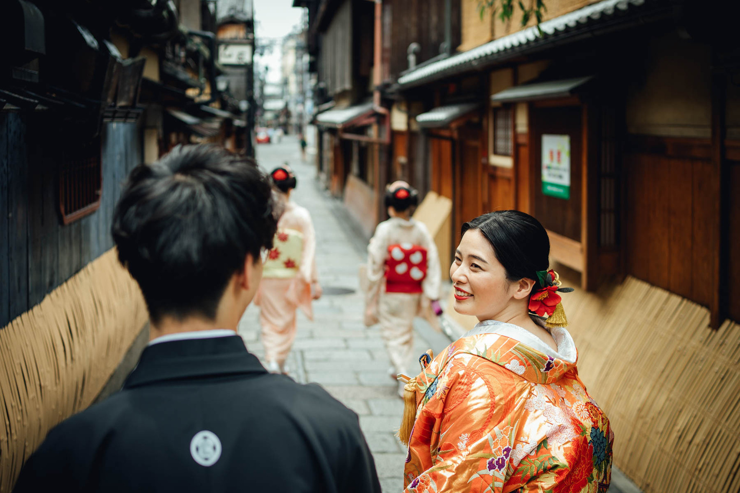 京都祇園での前撮り撮影