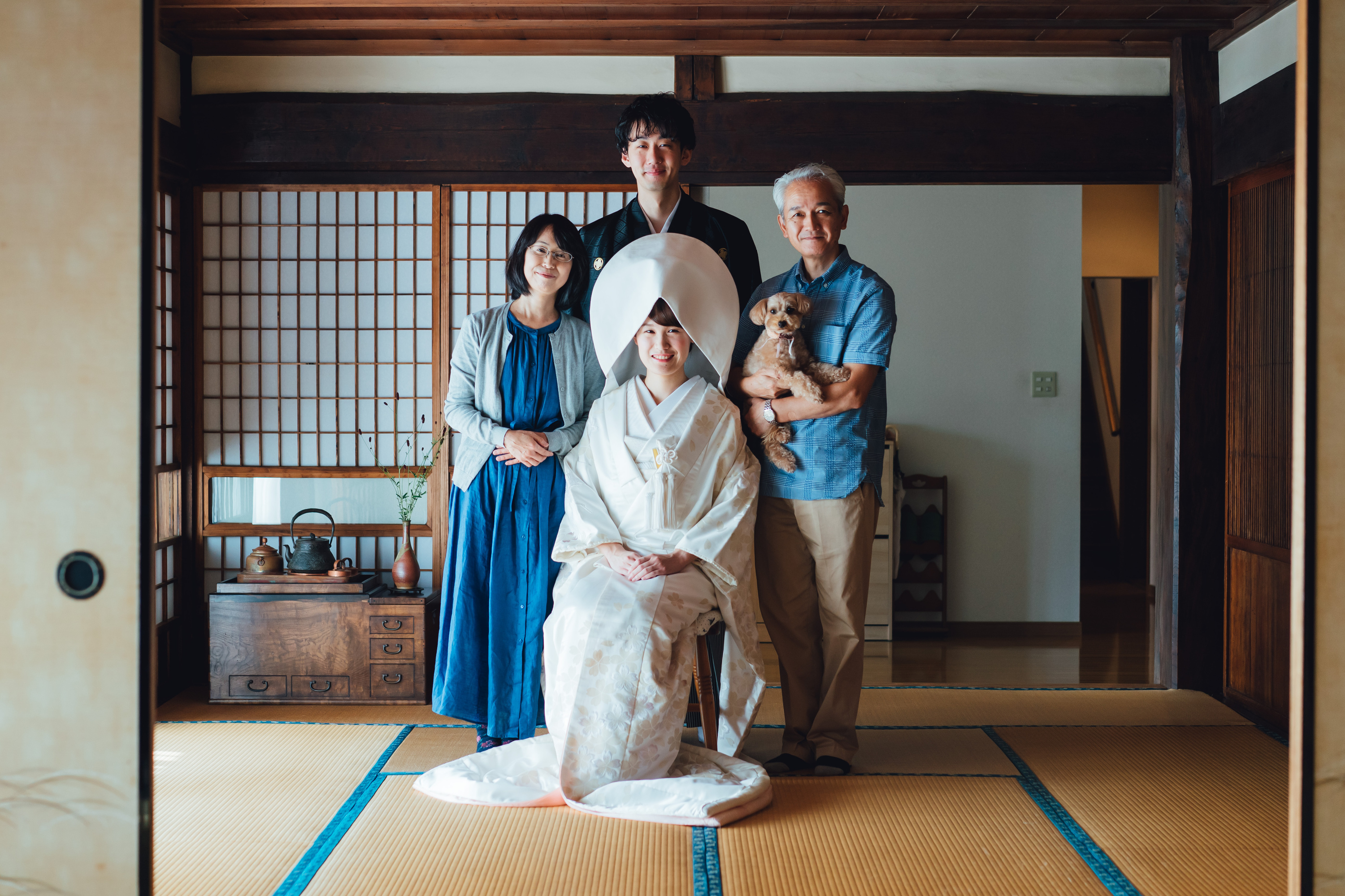 京都での結婚式前撮りの写真
