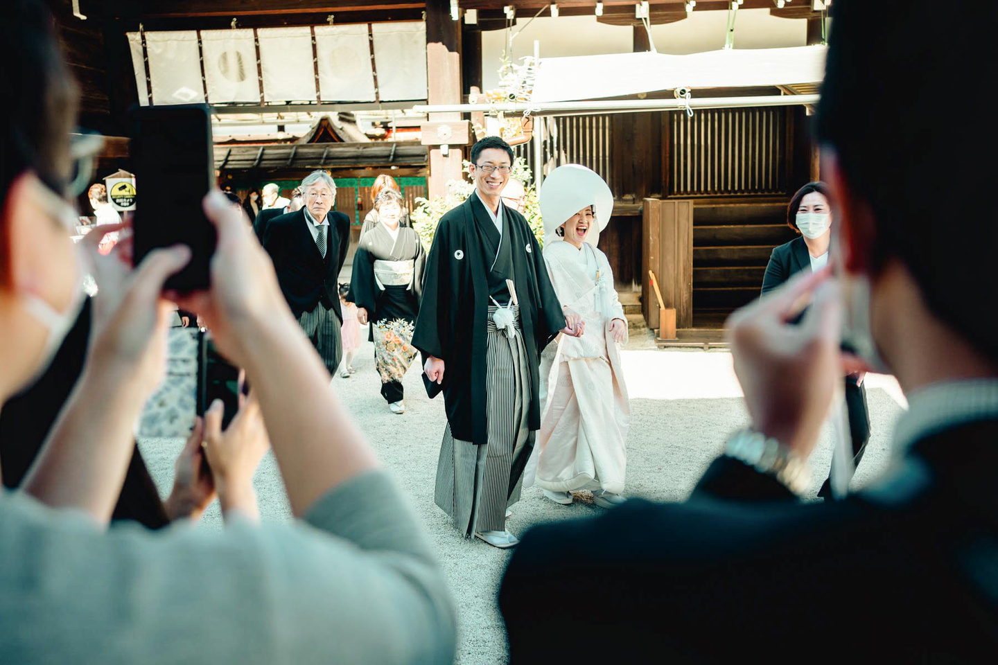 京都下鴨神社での結婚式写真撮影